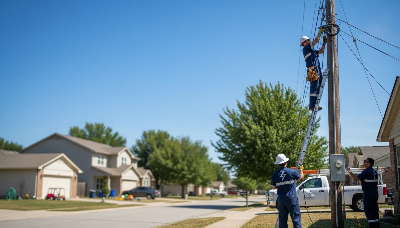 Residential electrician providing installation services in Holladay, UT